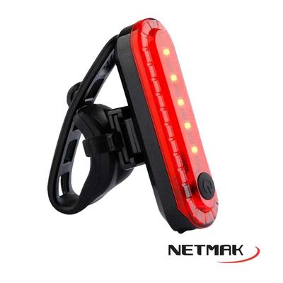 Luz Recargable Trasera NETMAK P/Bicicleta NM-LD5