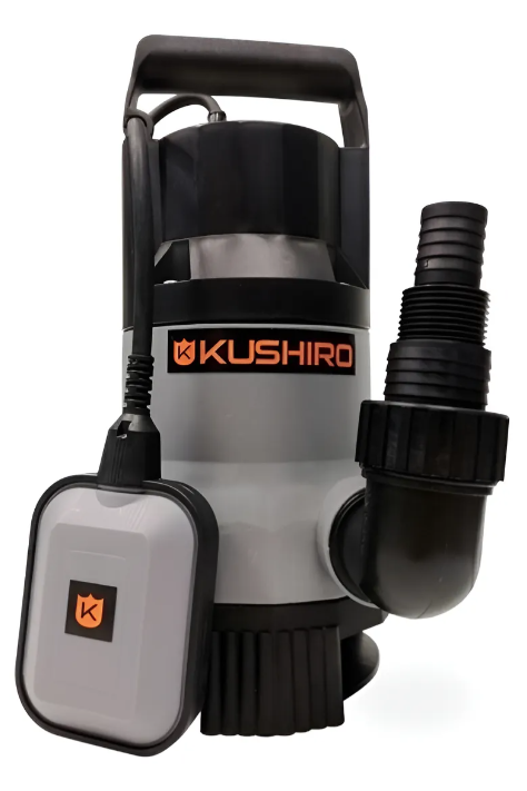 Electrobomba KUSHIRO GS750 Sumergible 1HP para aguas turbias