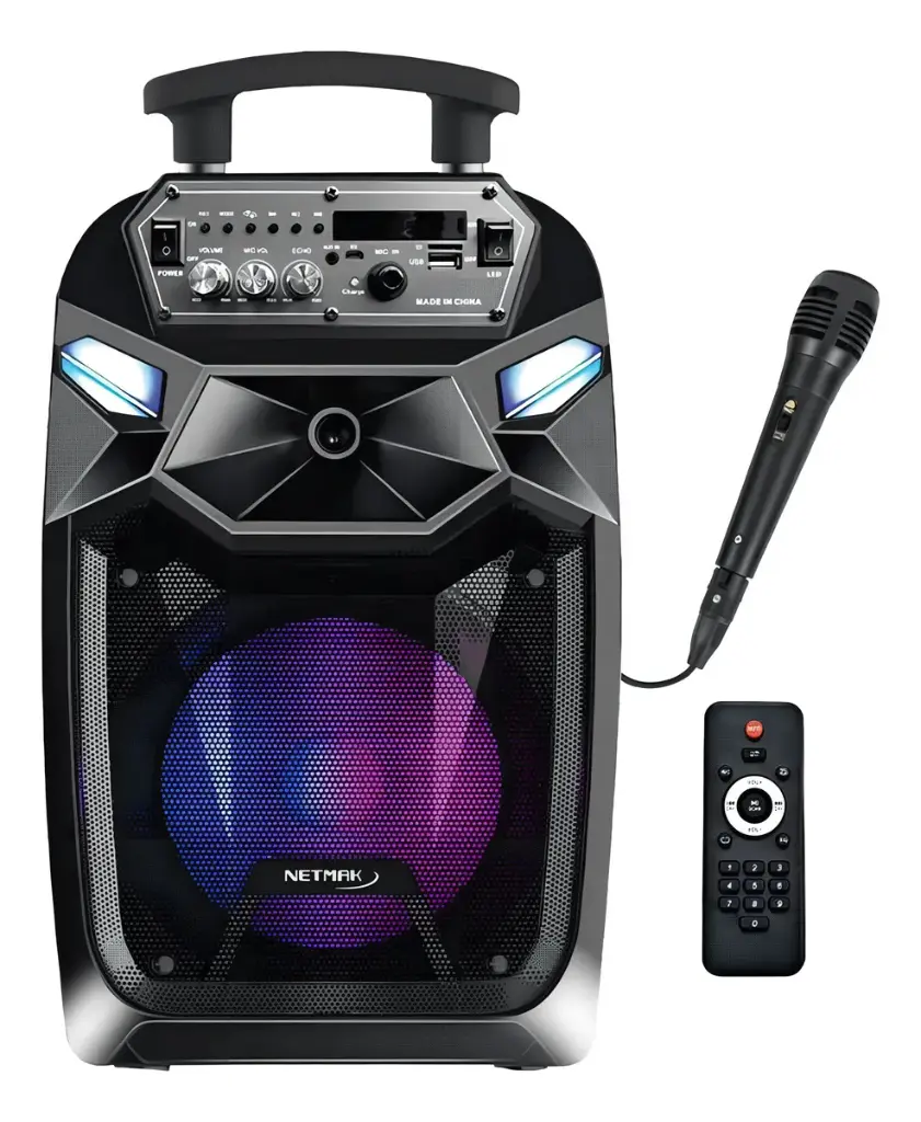 Parlante NETMAK NM-FUSION CARRITO KARAOKE 8" C/MIC