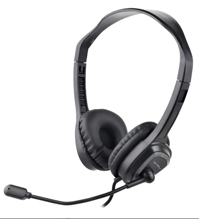 Auricular NETMAK Tipo Vincha NM-765 C-MIC Para PC Conexion Plug 3.5MM