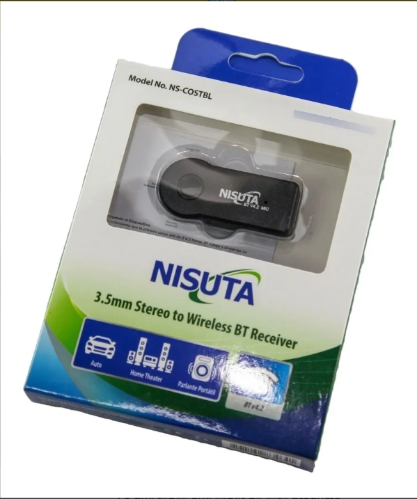 Conversor Audio Stereo Bluetooth NISUTA BT 4.0 NSCOSTBL
