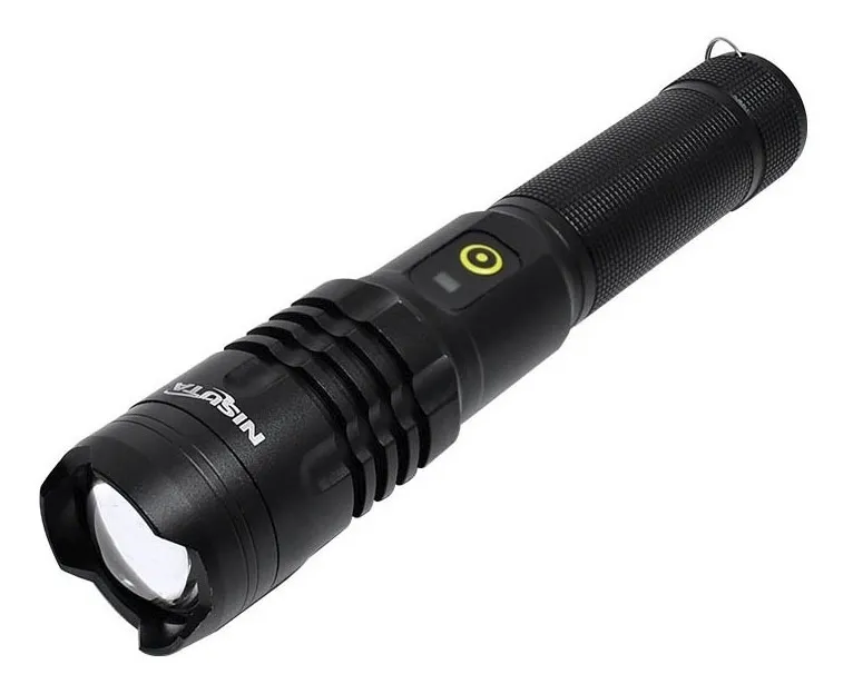 Linterna NISUTA Tactica NSLI80 Con Led 20W Con Bateria Recargable 