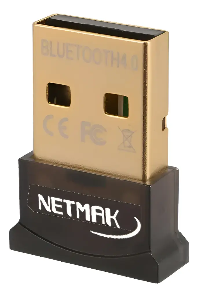 Adaptador USB A Bluetooth 4.0 Para PC NETMAK NMBT4