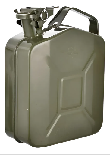 [CJV1-5L] Bidon Chapa KUSHIRO 5L Ideal para Combustible 