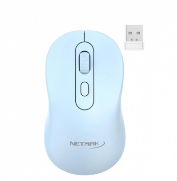 Mouse NETMAK DUAL Inalambrico 2.4GHZ-Bluetooth 5.2MN-M640 Recargable 