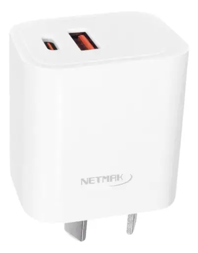 [NM-CP7] Cargador Doble QC USB+USB-C PD NETMARK NM-CP7 20W