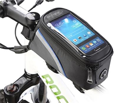 [NMHC18B] Bolso Porta Celular Impermeable Negro/Azul